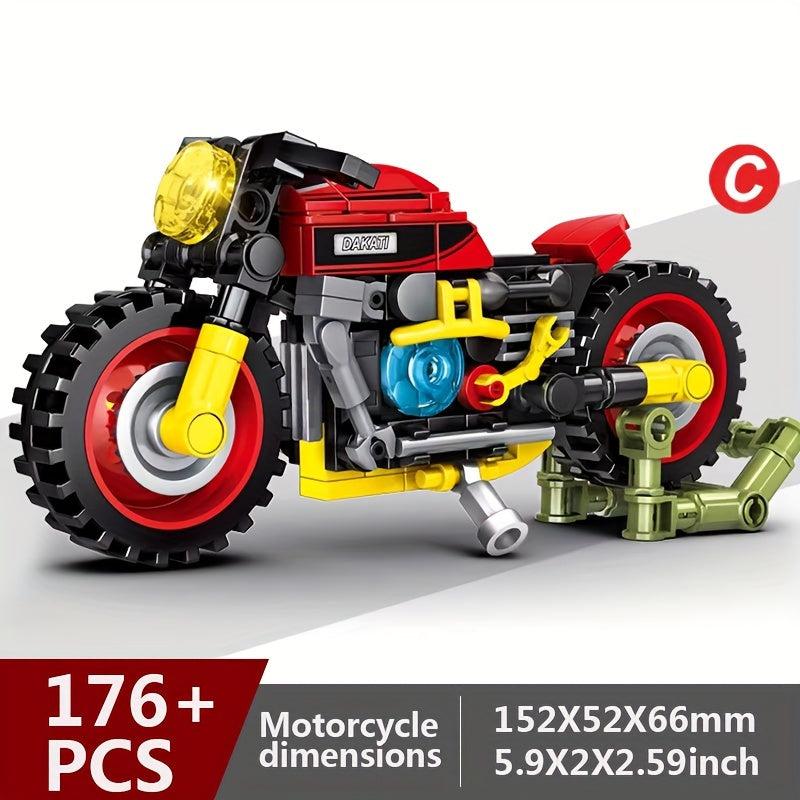 Motorcycle Building Blocks Ornaments Off-road Bicycles DIY Toys