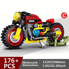 Motorcycle Building Blocks Ornaments Off-road Bicycles DIY Toys