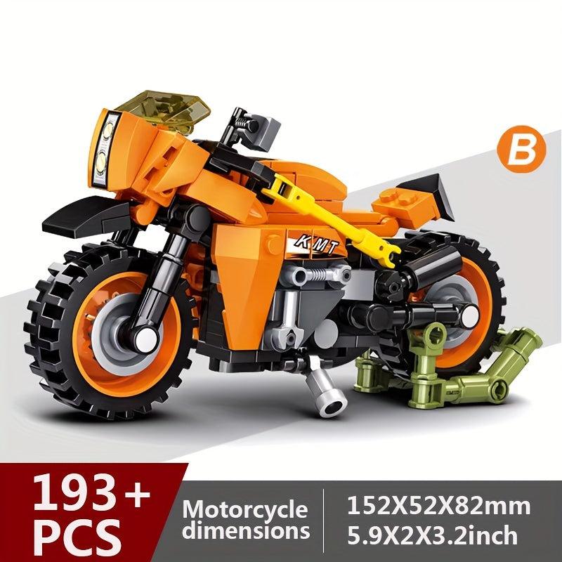 Motorcycle Building Blocks Ornaments Off-road Bicycles DIY Toys