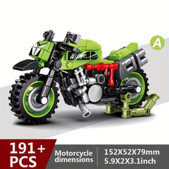 Motorcycle Building Blocks Ornaments Off-road Bicycles DIY Toys