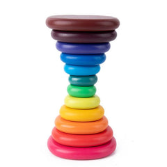 Rainbow Stacked Stones Building Blocks Kids Toy