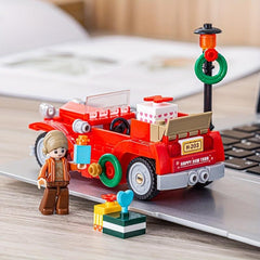 Building Blocks Assembly Toy Christmas Gift Car Desktop Ornament Model Toy