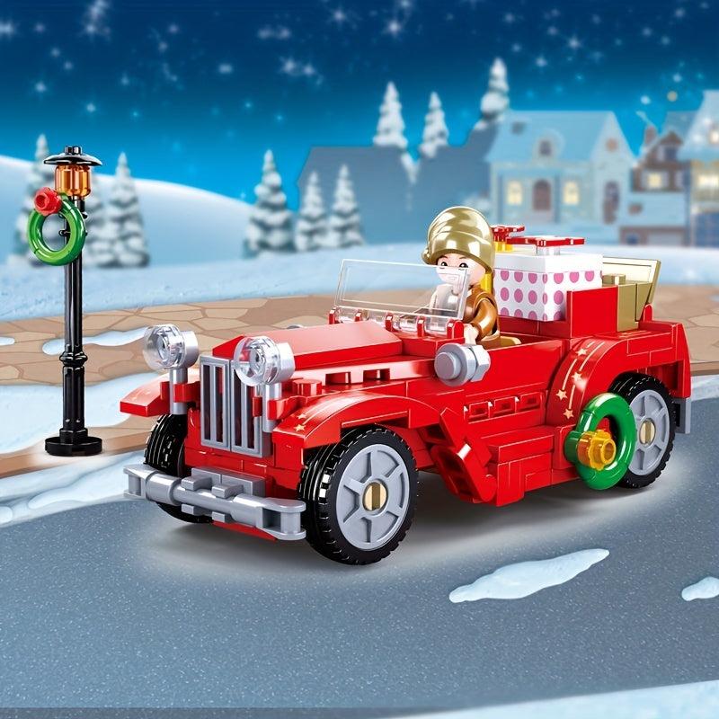 Building Blocks Assembly Toy Christmas Gift Car Desktop Ornament Model Toy