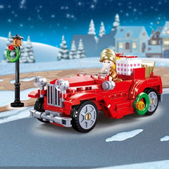 Building Blocks Assembly Toy Christmas Gift Car Desktop Ornament Model Toy