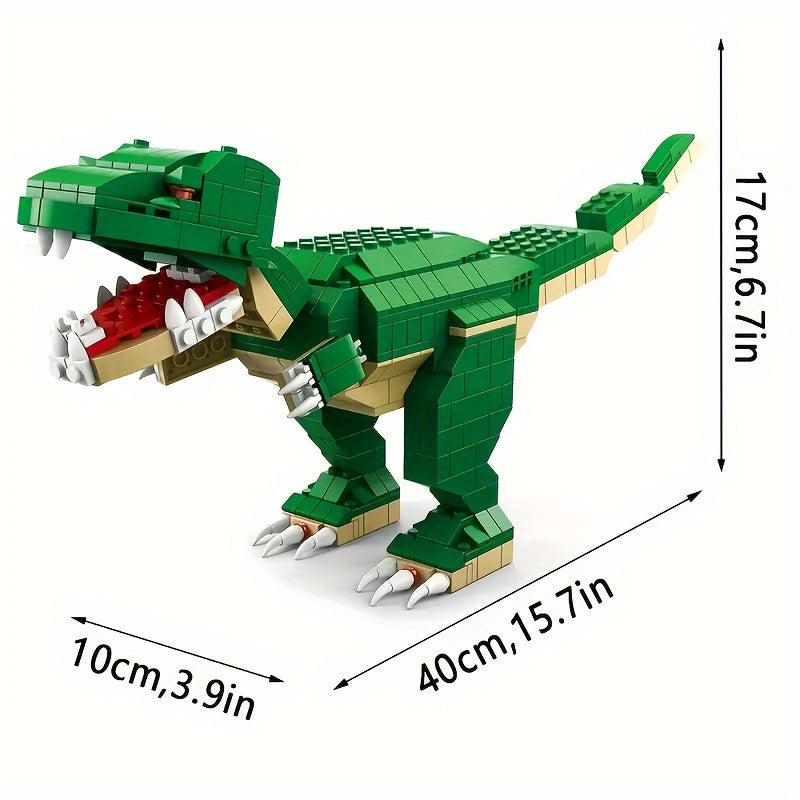 6 In 1 Dinosaur Building Blocks 7pcs Assembly Shapes Educational DIY Toys