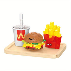 Mini Building Blocks Burger Barbecue Cake Fun Food Toys
