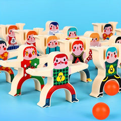Kids' Plastic Stacking Block Toys: Balance Game & Puzzle DIY Domino Blocks