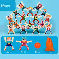 Kids' Plastic Stacking Block Toys: Balance Game & Puzzle DIY Domino Blocks