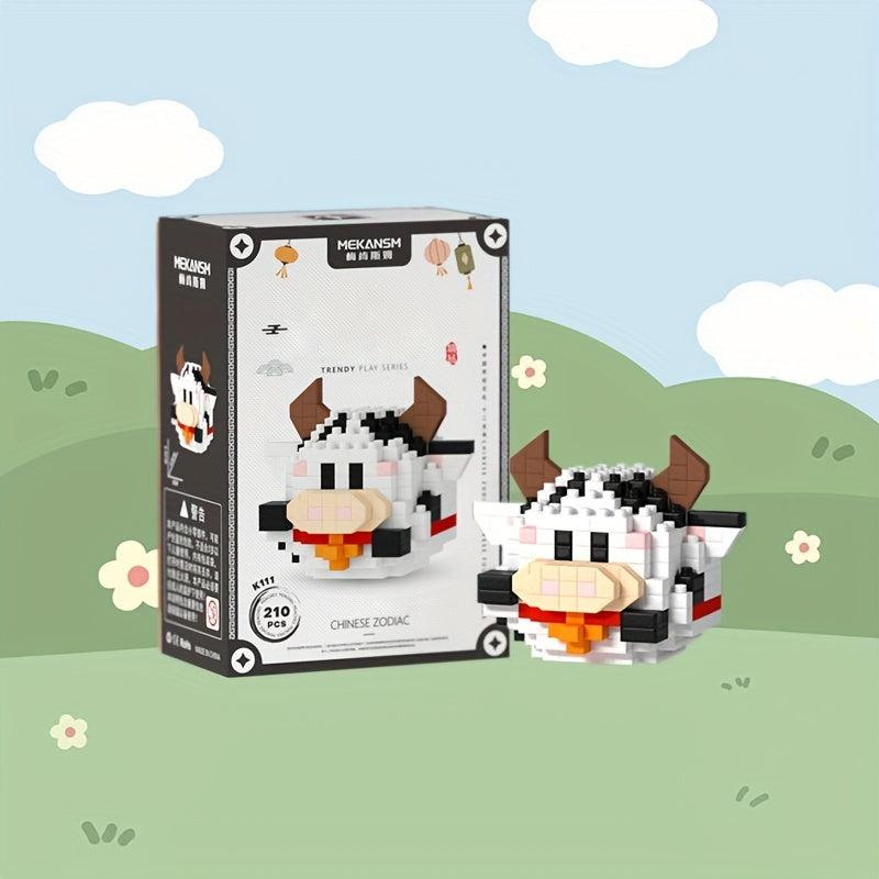 Zodiac Animal Building Blocks Gift Room Decoration