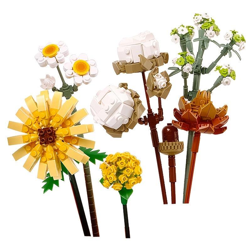 DIY Mini Bonsai Bouquet Building Blocks for Kids