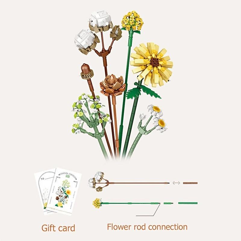 DIY Mini Bonsai Bouquet Building Blocks for Kids