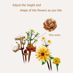 DIY Mini Bonsai Bouquet Building Blocks for Kids