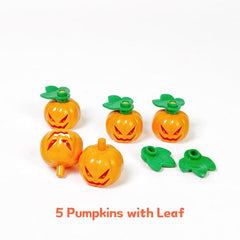 Halloween Pumpkin Head Tombstone Blocks Decoration Toys