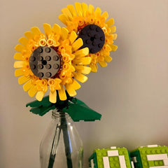 1pc Flower Bouquet Sunflower Building Blocks DIY Decoration Flowers Toys