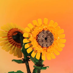1pc Flower Bouquet Sunflower Building Blocks DIY Decoration Flowers Toys