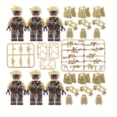 6pcs Figures & Armor Weapons Compatible With Army Soldier