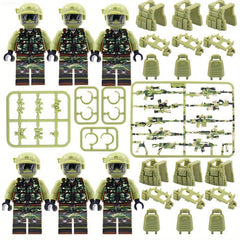 6pcs Figures & Armor Weapons Compatible With Army Soldier