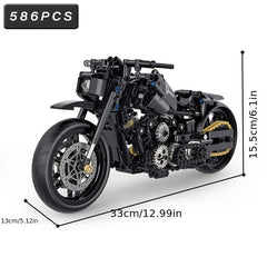 High Tech Motorcycle Racing Bricks Toys Gift For Kids