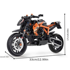 High Tech Motorcycle Racing Bricks Toys Gift For Kids