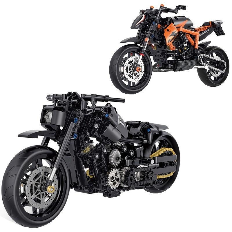 High Tech Motorcycle Racing Bricks Toys Gift For Kids