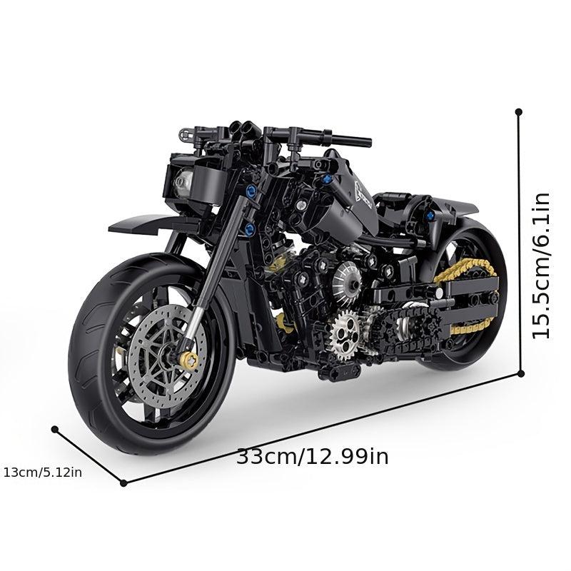 High Tech Motorcycle Racing Bricks Toys Gift For Kids