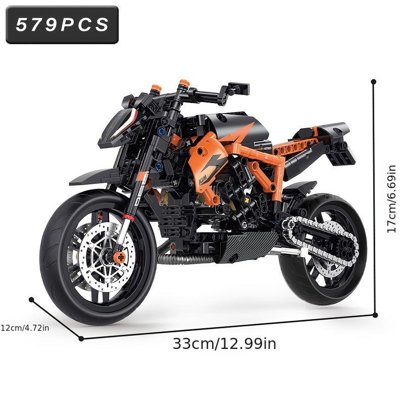High Tech Motorcycle Racing Bricks Toys Gift For Kids