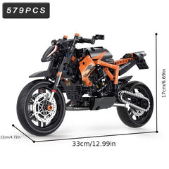 High Tech Motorcycle Racing Bricks Toys Gift For Kids