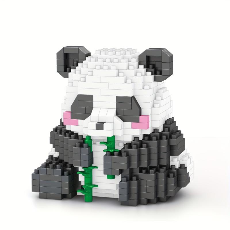 Chinese National Treasure Panda Orchid Flower Building Blocks Model