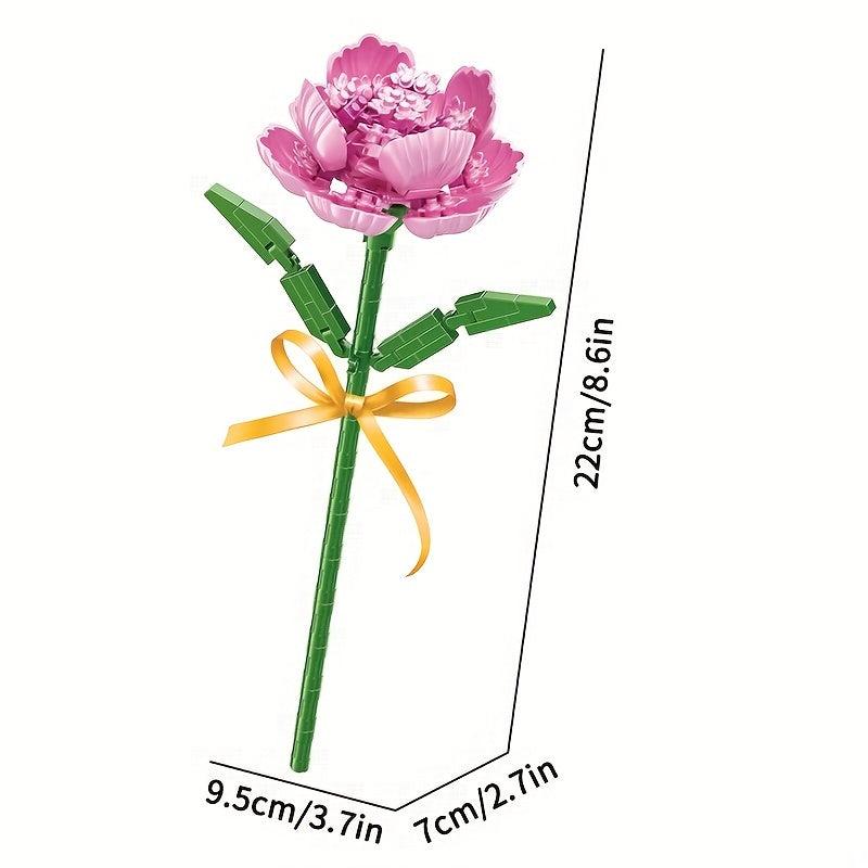 1pc Flower Bouquet Building Blocks Home Decor Birthday