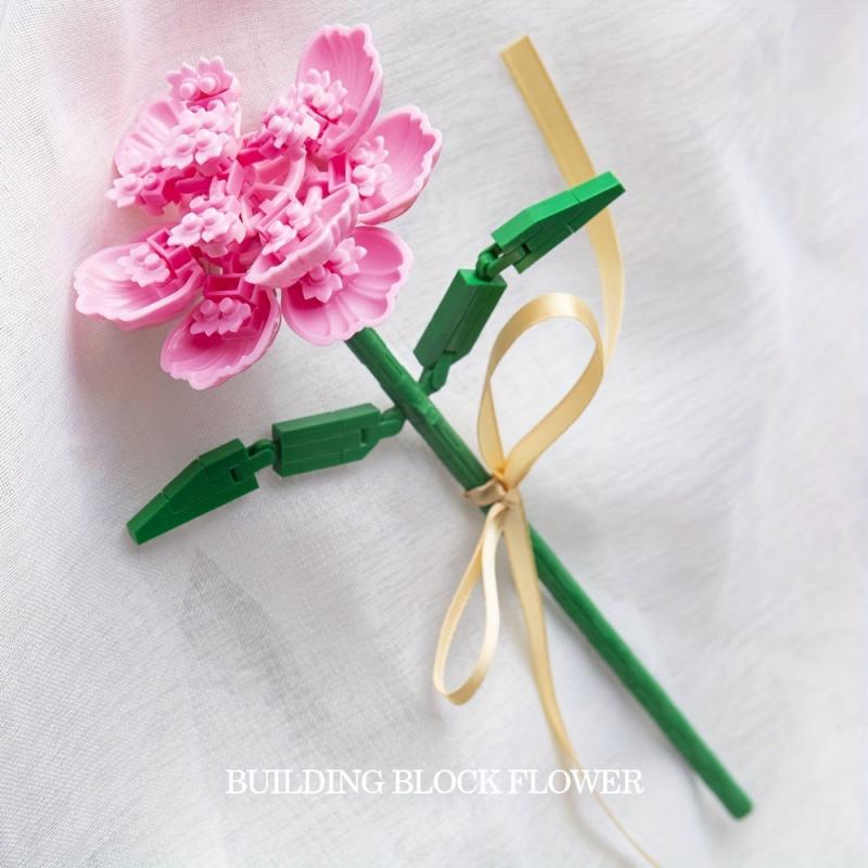 1pc Flower Bouquet Building Blocks Home Decor Birthday