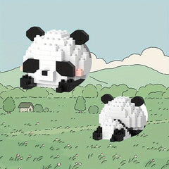 DIY Animal Series Building Blocks Panda Raccoon Building Blocks