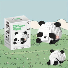 DIY Animal Series Building Blocks Panda Raccoon Building Blocks