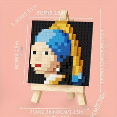 Pearl Earring Painting Building Blocks Educational Toys