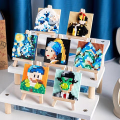 Pearl Earring Painting Building Blocks Educational Toys