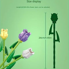 Eternal Tulip Building Blocks Flower Toy Home Decoration Potted Plant