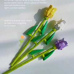 Eternal Tulip Building Blocks Flower Toy Home Decoration Potted Plant