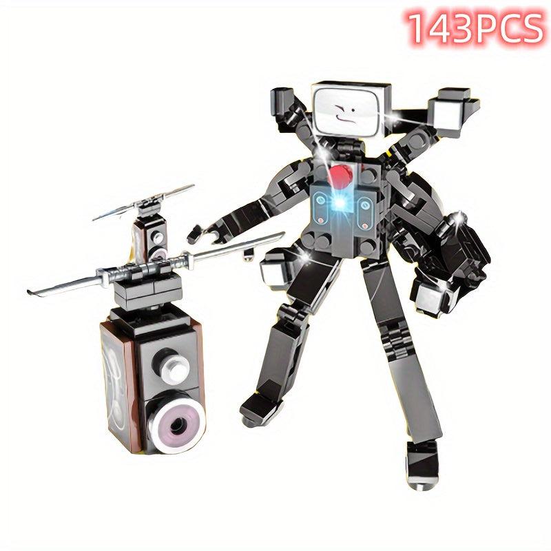 Surveillance Man Sound Man Toilet Stereo TV Monitor Building Blocks Toys
