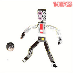Surveillance Man Sound Man Toilet Stereo TV Monitor Building Blocks Toys