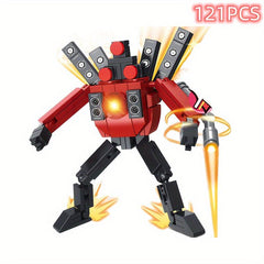 Surveillance Man Sound Man Toilet Stereo TV Monitor Building Blocks