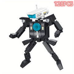 Surveillance Man Sound Man Toilet Stereo TV Monitor Building Blocks