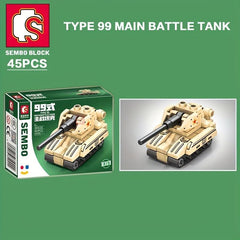 10 in 1 Military Tank Missile Vehicle Bricks Heavy Armed Weapon Building Blocks