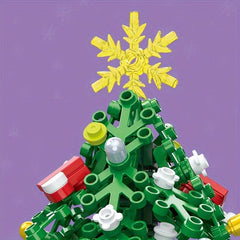 56pcs Christmas Tree Building Block Model Toys Festive Party Decorations