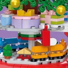 56pcs Christmas Tree Building Block Model Toys Festive Party Decorations