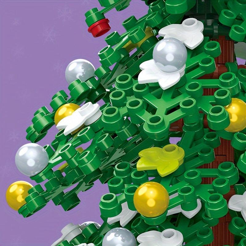 56pcs Christmas Tree Building Block Model Toys Festive Party Decorations