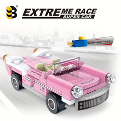 Sports Car Building Blocks Kit Convertible Toy for Kids & Adults