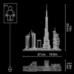 LEGO Architecture Dubai Skyline Building Kit 740 Pieces