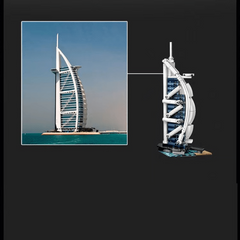 LEGO Architecture Dubai Skyline Building Kit 740 Pieces