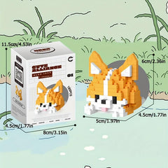 DIY Animal Series Building Blocks Corgi Koala Christmas Halloween