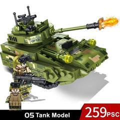 Tank Building Blocks Toy Set with Figures & Accessories
