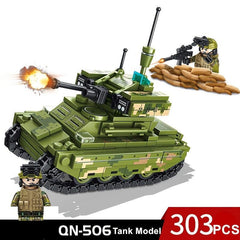 Tank Building Blocks Toy Set with Figures & Accessories